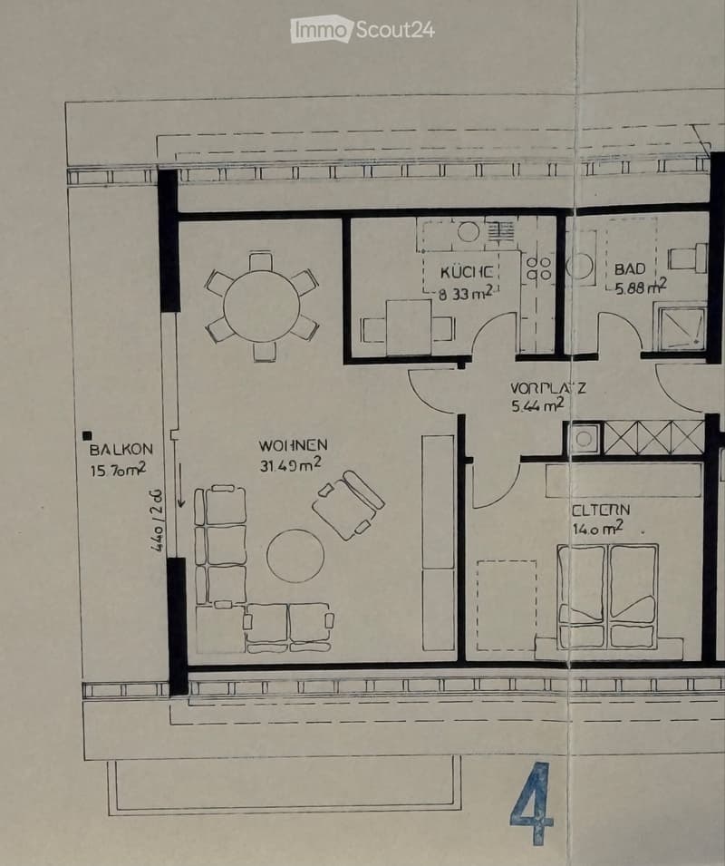 Freshly modernized attic apartment with a view, incl. garage (5)