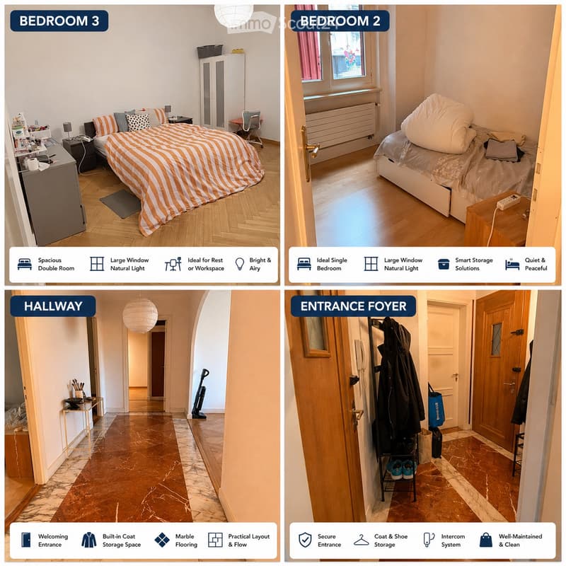 3/4 Schlafzimmer mit Bad en Suite zur Miete in Nyon (3)