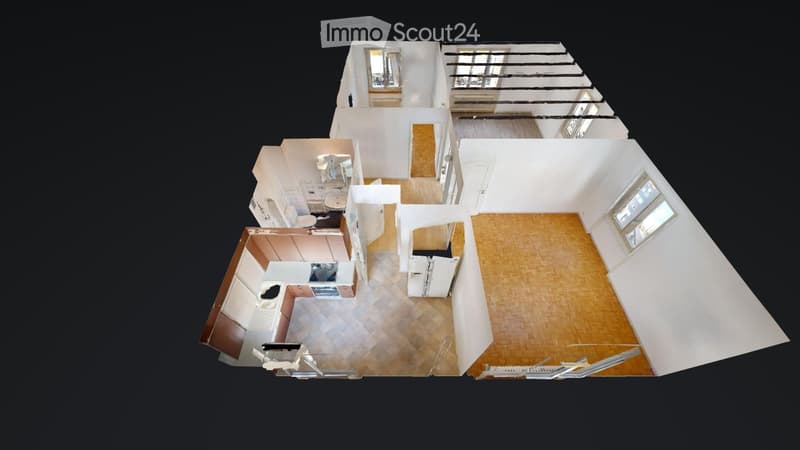 Joli 3.5 pièces de 68m2 situé au 4ème étage dune PPE. (4)