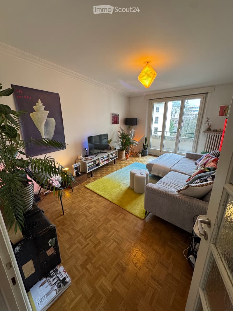 Sous-location meublée 3,5 pièces (69 m²) 4e avec balcon (1)