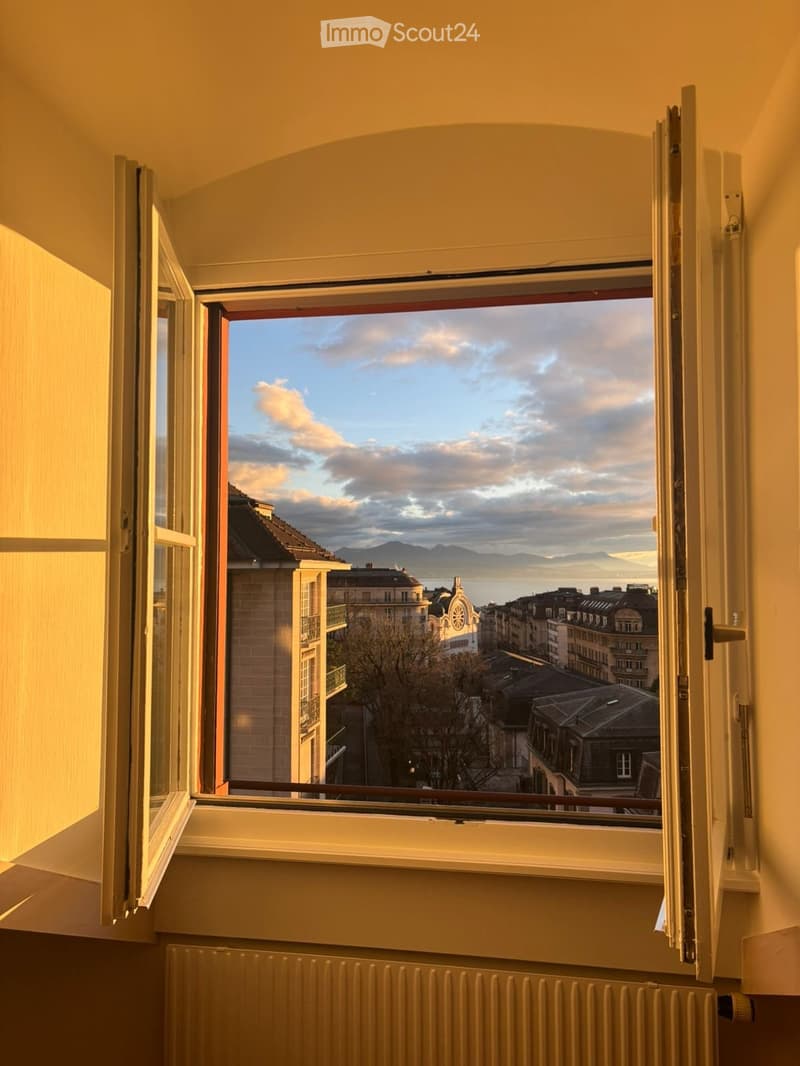Wohnung 3.5 Zimmer im Zentrum von Lausanne, Seeblick (2)