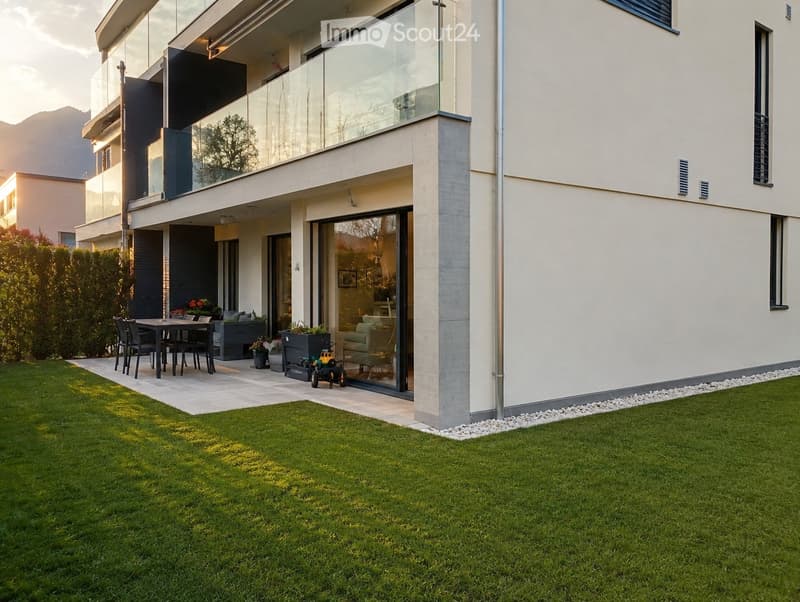 Moderne 4.5-Zimmer-Wohnung mit privatem Garten in Gordola, 2022 (3)