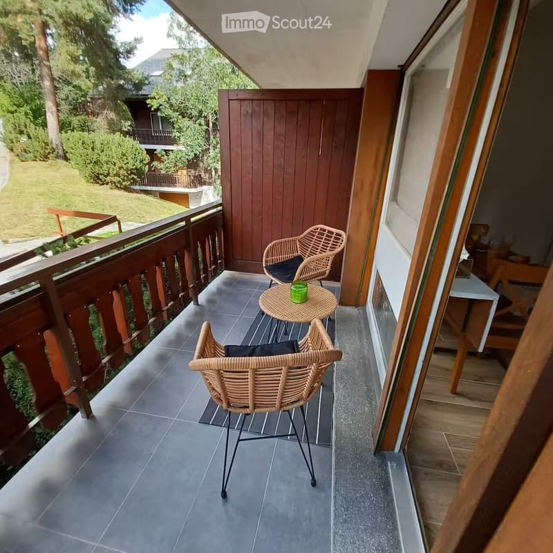Charmantes Studio Crans Montana zwischen See und Golf (5)