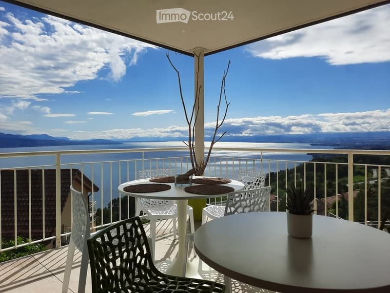 Chambre de standing dans villa avec vue panoramique Lavaux (1)
