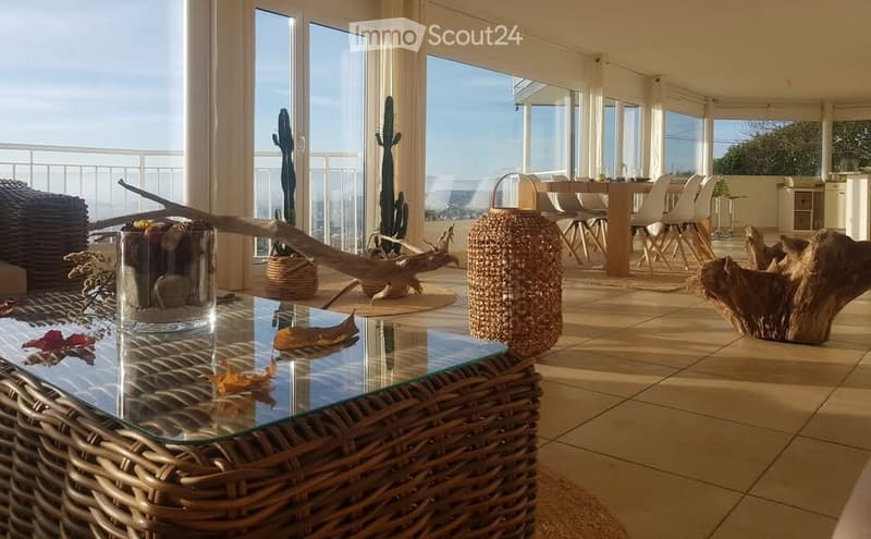 Chambre de standing dans villa avec vue panoramique Lavaux (2)