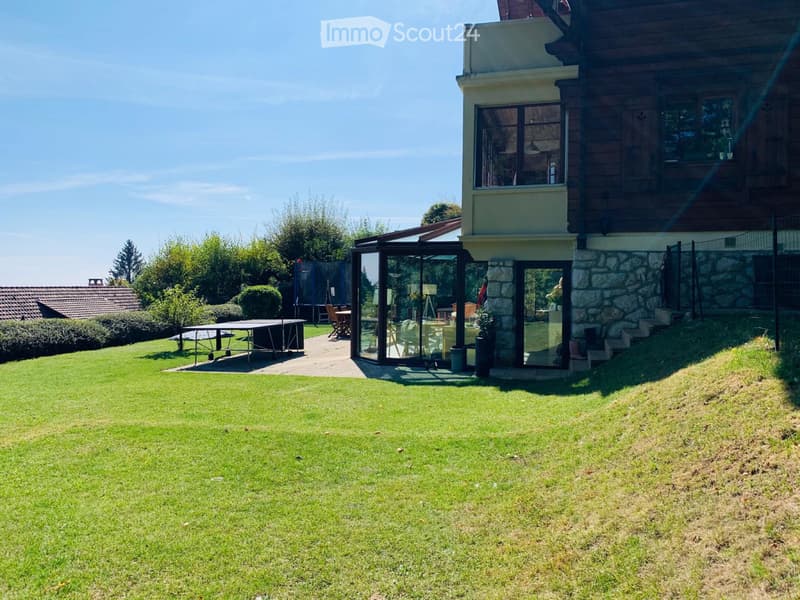 3,5 Zimmer - Erdgeschoss mit Seeblick & Alpen, Garten 350 m² - Arzier (3)