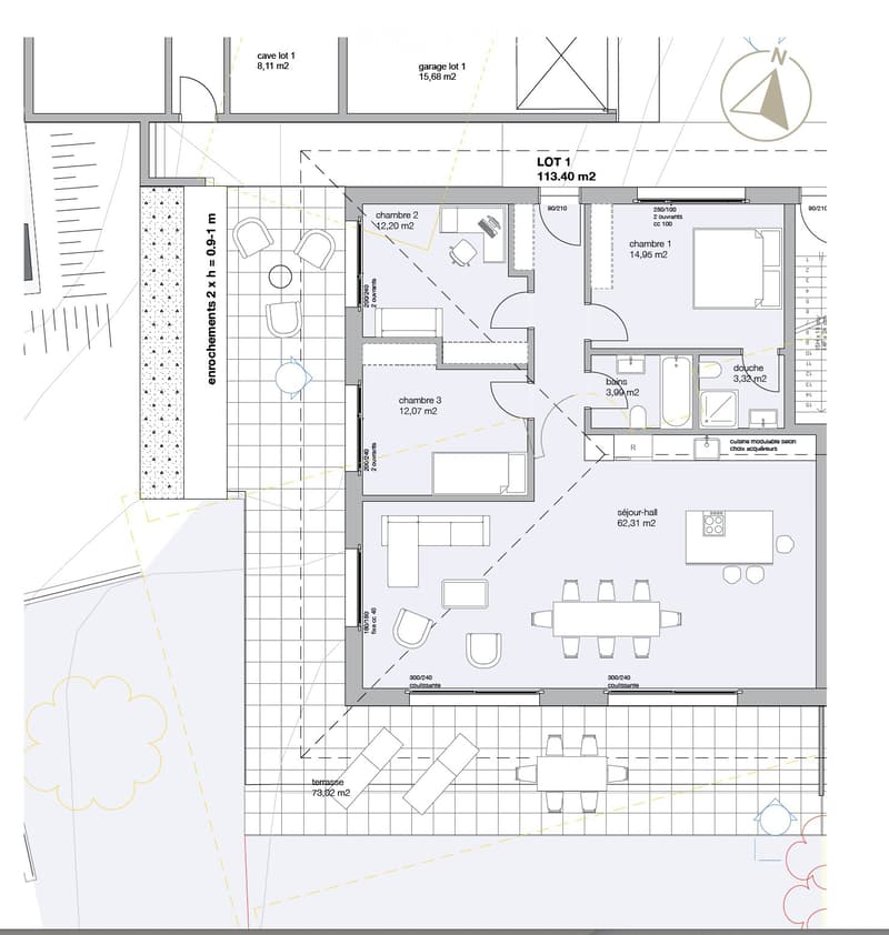 New apartment in Lutry with garden and mountain view (2)