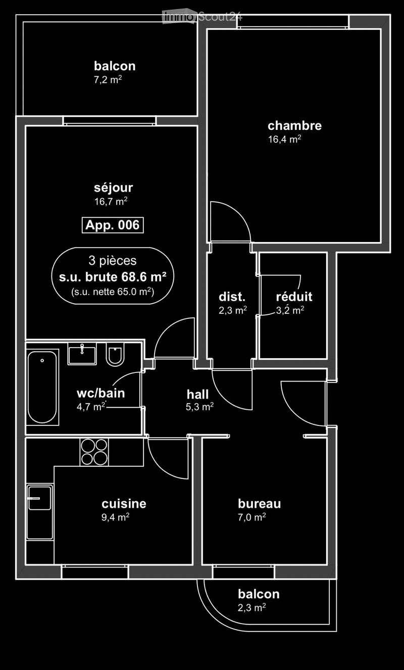 Helles 3-Zimmer-Apartment im Zentrum von Yverdon (13)