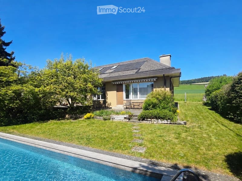 Villa eines Architekten mit beheiztem Pool, 10 Minuten von Bern (1)