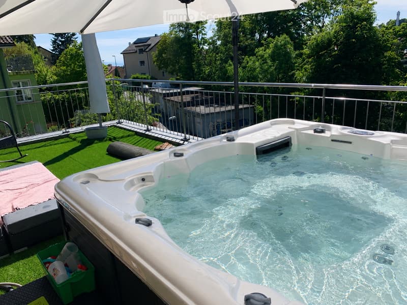 Bellissimo duplex di 4.5 locali con terrazza, jacuzzi e giardino (4)