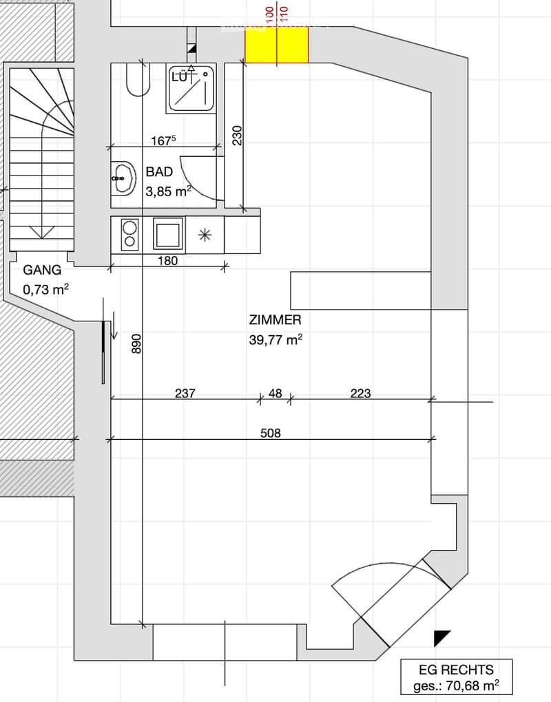 Appartement ou bureau rénové à neuf à 4515 Oberdorf SO (2)