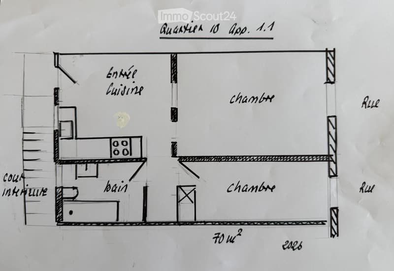 App. de 2,5 pièces, St-Ursanne. Rénové. 1ère occupation. (5)
