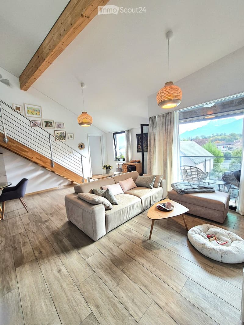 Superbe attique duplex 4,5 pièces à deux pas du lac (5)