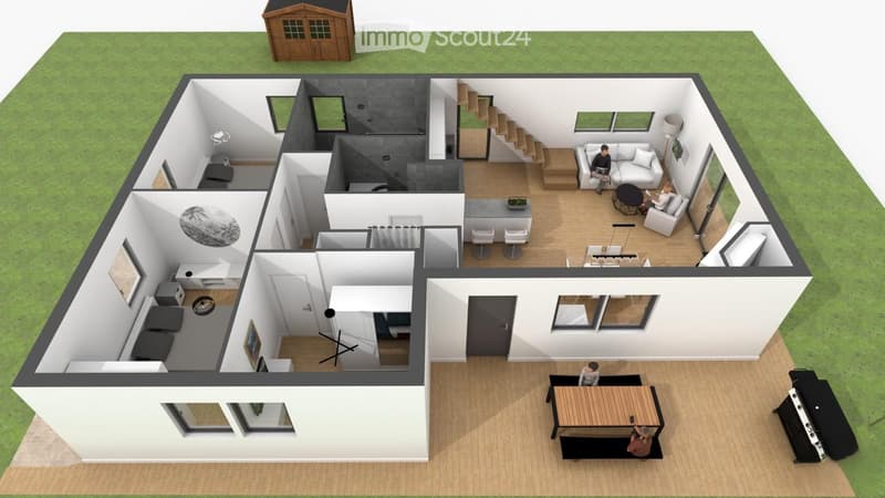 SAXON / individual chalet 4.5 pieces of 103 m² land 959 m² (4)