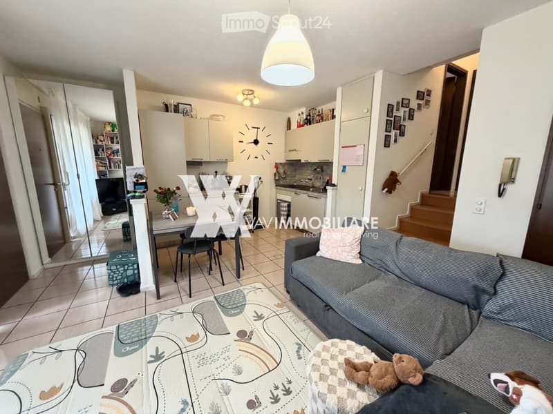 BALERNA: APPARTEMENT 2.5 PIÈCES AVEC VUE DANS LE VERDE (5)
