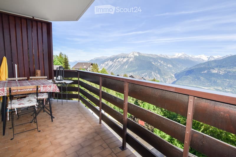 Crans-Montana, 3.5 rooms with panoramic view, well located (2)