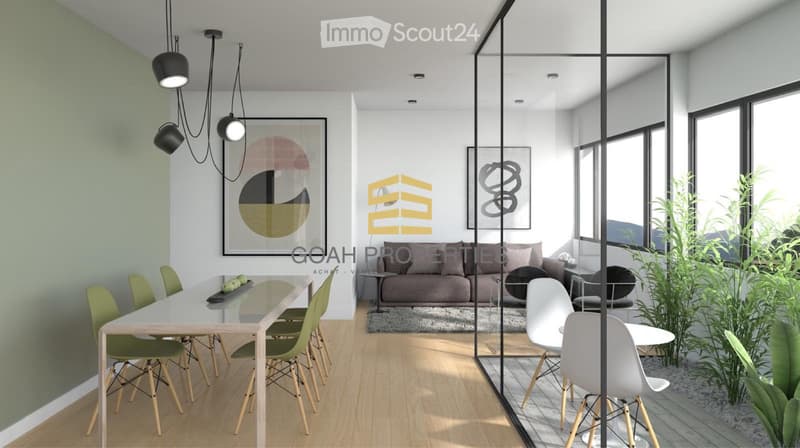 Sublime ground floor apartment with 3.5 rooms and large garden (1)