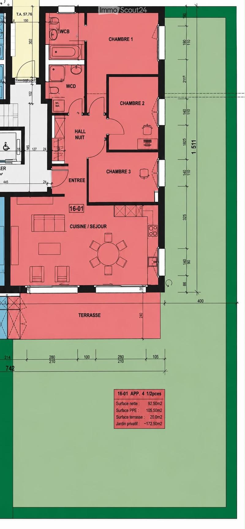 Apartment with 4.5 rooms and private garden (5)