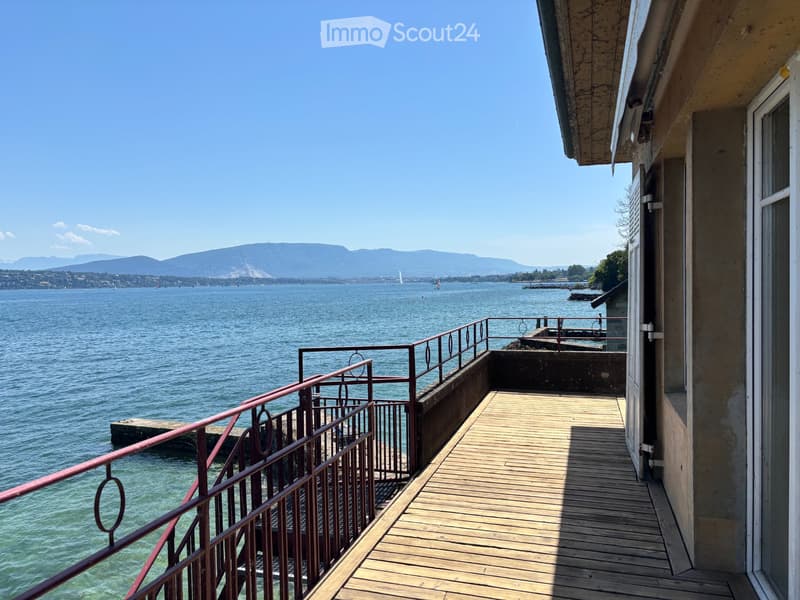 Casa a picco sull'acqua a Genthod-Bellevue, porto e spiaggia (2)