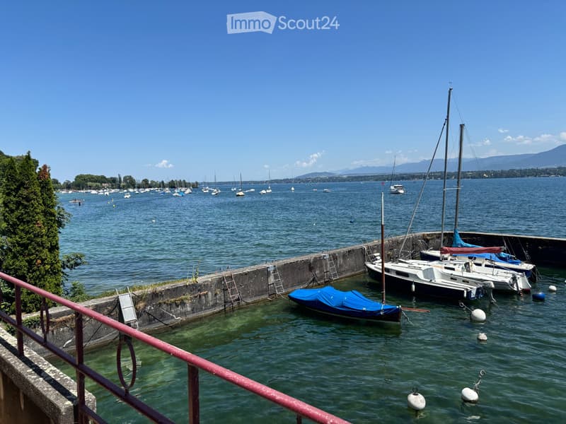 Casa a picco sull'acqua a Genthod-Bellevue, porto e spiaggia (3)