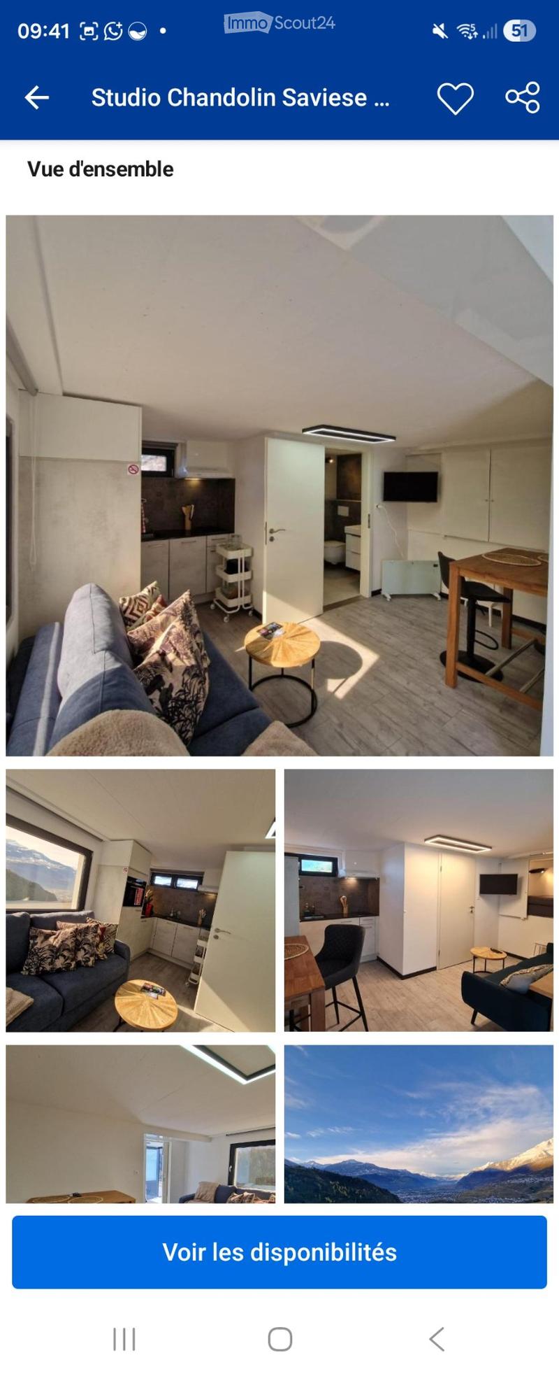 Studio meublé, toutes charges comprises (1)