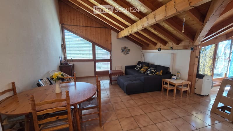 Attic apartment 3.5 for rent in GRIMISUAT (Champlan) (4)