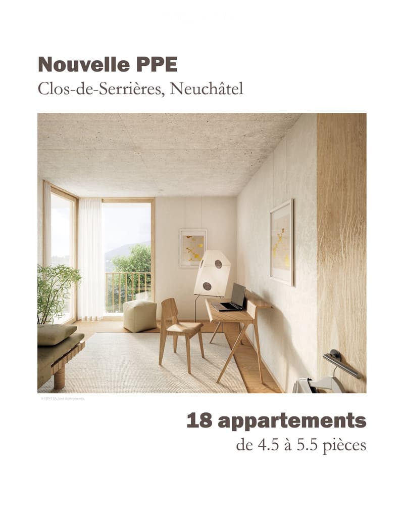 New: Clos-de-Serrières exceptional PPE of 4.5 to 5.5 rooms (5)