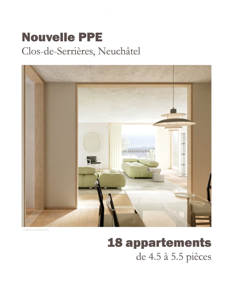 New: Clos-de-Serrières exceptional PPE of 4.5 to 5.5 rooms (3)
