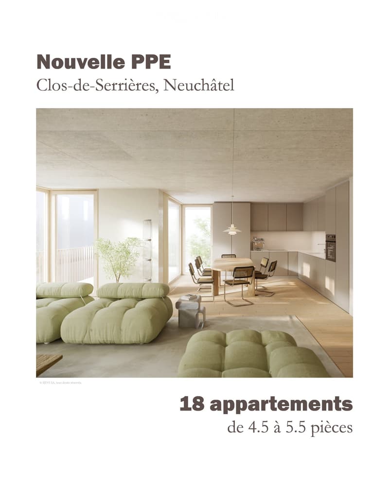 New: Clos-de-Serrières exceptional PPE of 4.5 to 5.5 rooms (4)