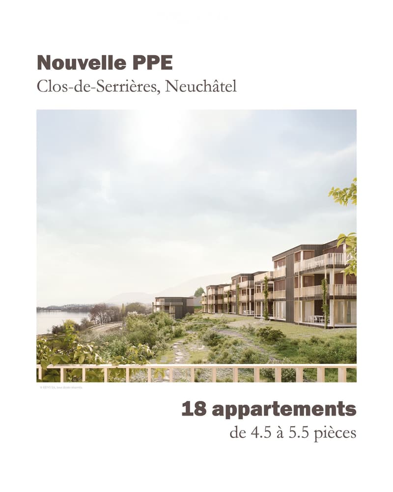 New: Clos-de-Serrières exceptional PPE of 4.5 to 5.5 rooms (1)