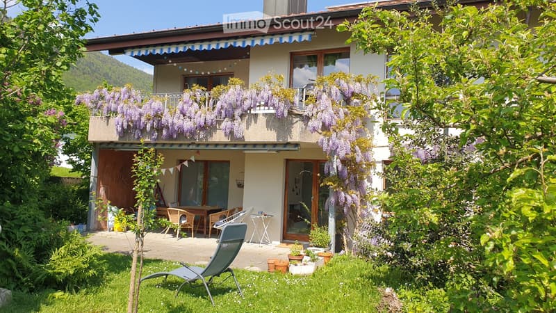 Bello appartamento di 4 1/2 locali con grande giardino (1)