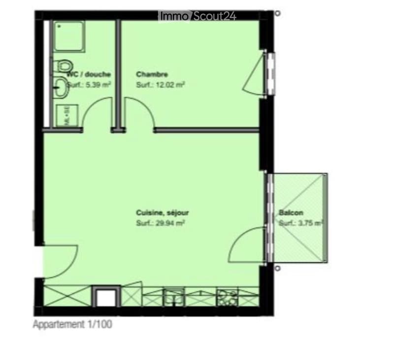 Orbe - appartamento di 2,5 locali con balcone (5)