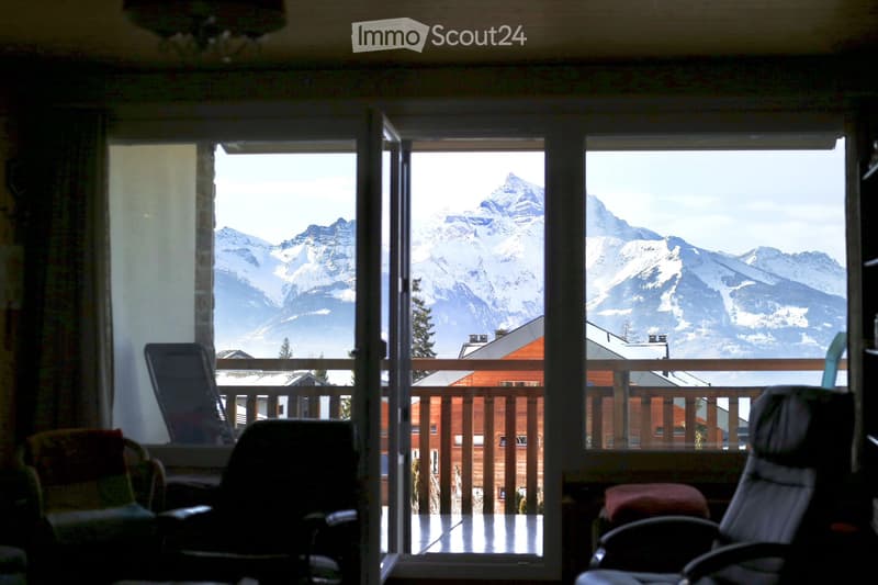 Villars-sur-Ollon Apartment in ruhiger Lage mit herrlicher Aussicht (1)