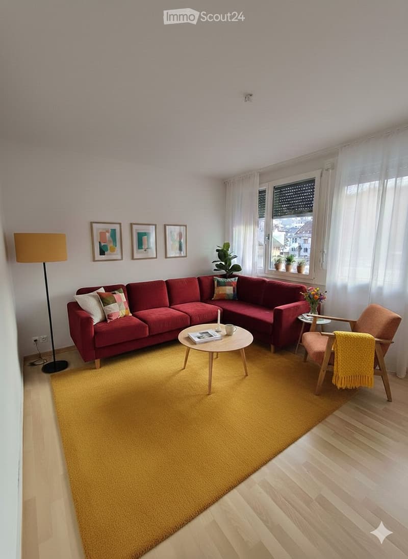FOR RENT, 4.5 ROOMS WITH BALCONY (1)