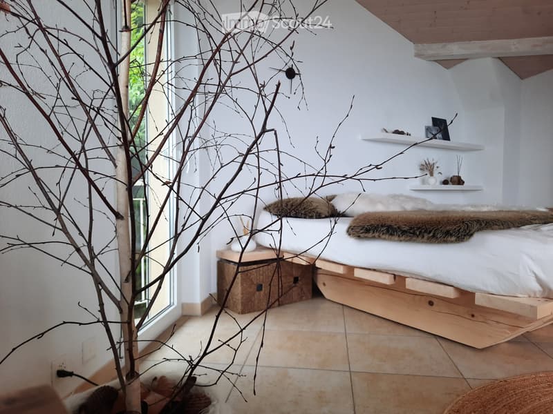 Chambre de standing dans villa avec vue panoramique Lavaux (5)