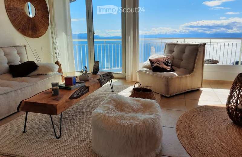 Chambre de standing dans villa avec vue panoramique Lavaux (1)