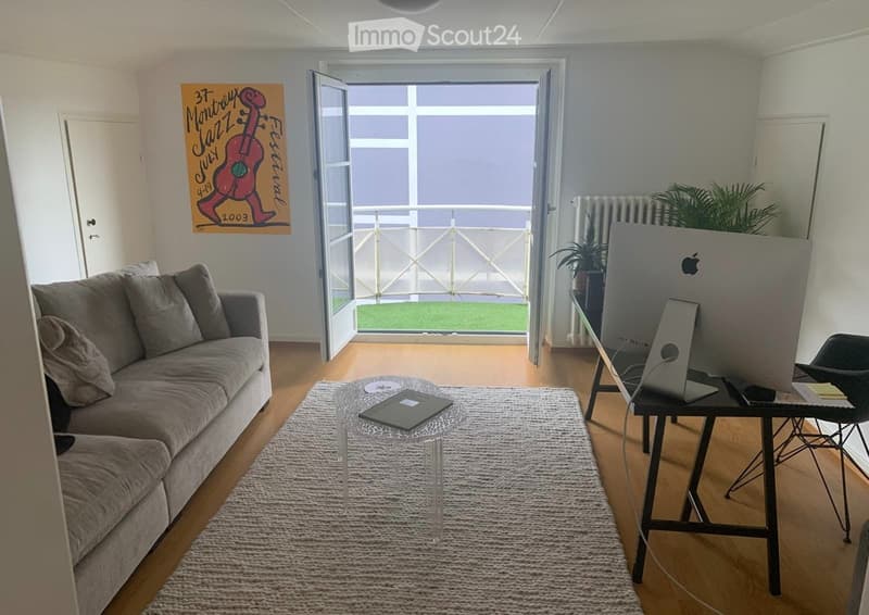 Zentrum von Morges, 2,5-Zimmer-Wohnung mit Balkon (1)
