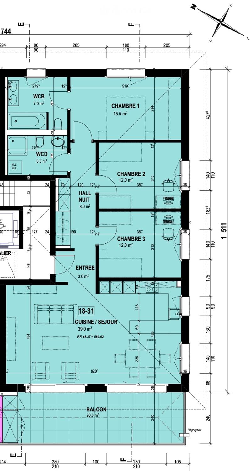 Appartement récent, 4.5 pièces au dernier étage à Courtepin (5)
