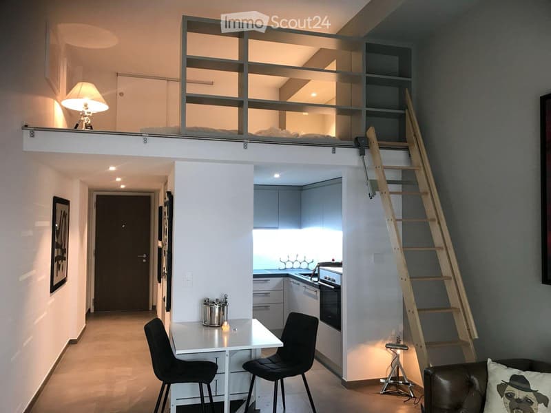 Beautiful furnished studio with mezzanine (2)