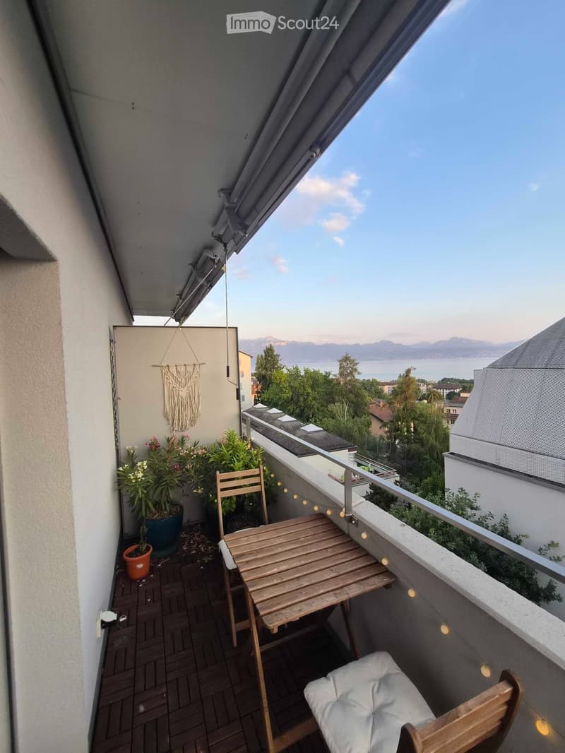Bright 2.5-room apartment with lake view in Montelly (1)