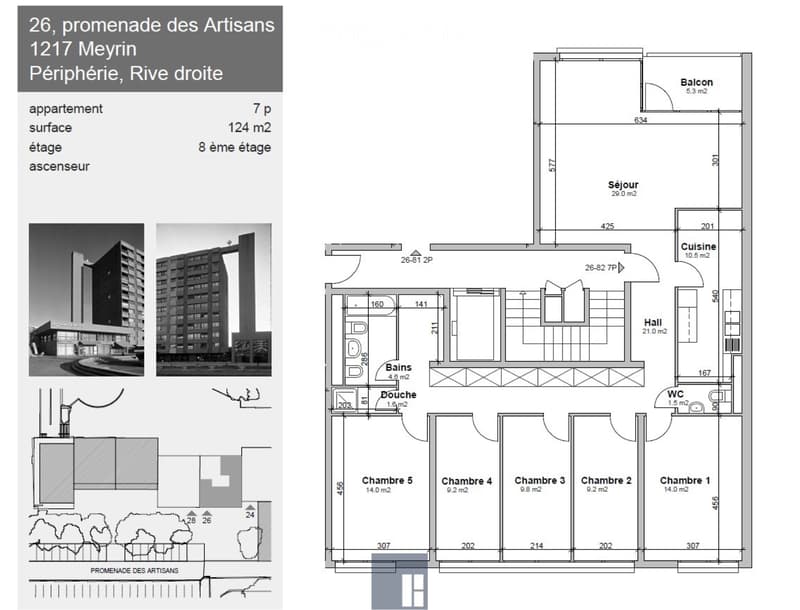Übernahme des Mietvertrags 7 Zimmer 124 m² in Meyrin (2)