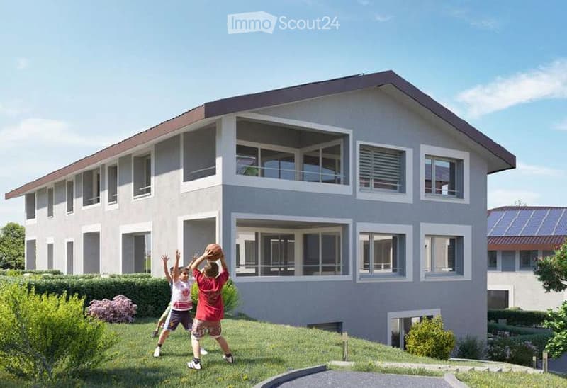 Appartement neuf 3,5 pièces à Massonnens / balcon + jardin (1)
