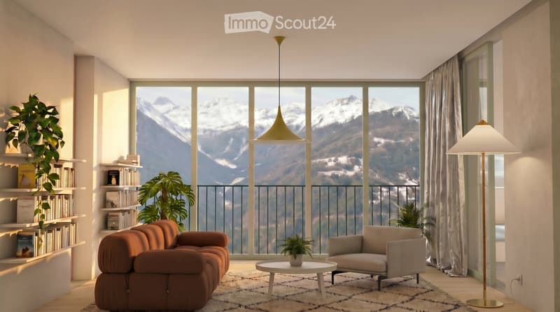 Zweifamilienhaus des Architekten 4,5 Zimmer Chermignon, Crans-Montana (4)