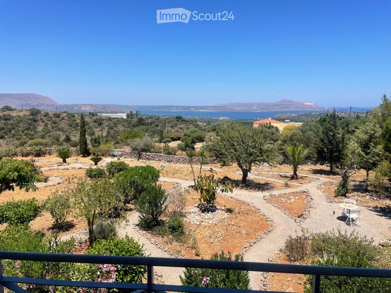 Casa dei sogni a Creta, piscina, vista mare, ulivi e vigneto (3)