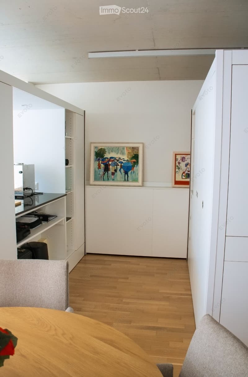 Ampio appartamento di 1,5 locali con balcone, vicino HES-SO (2)