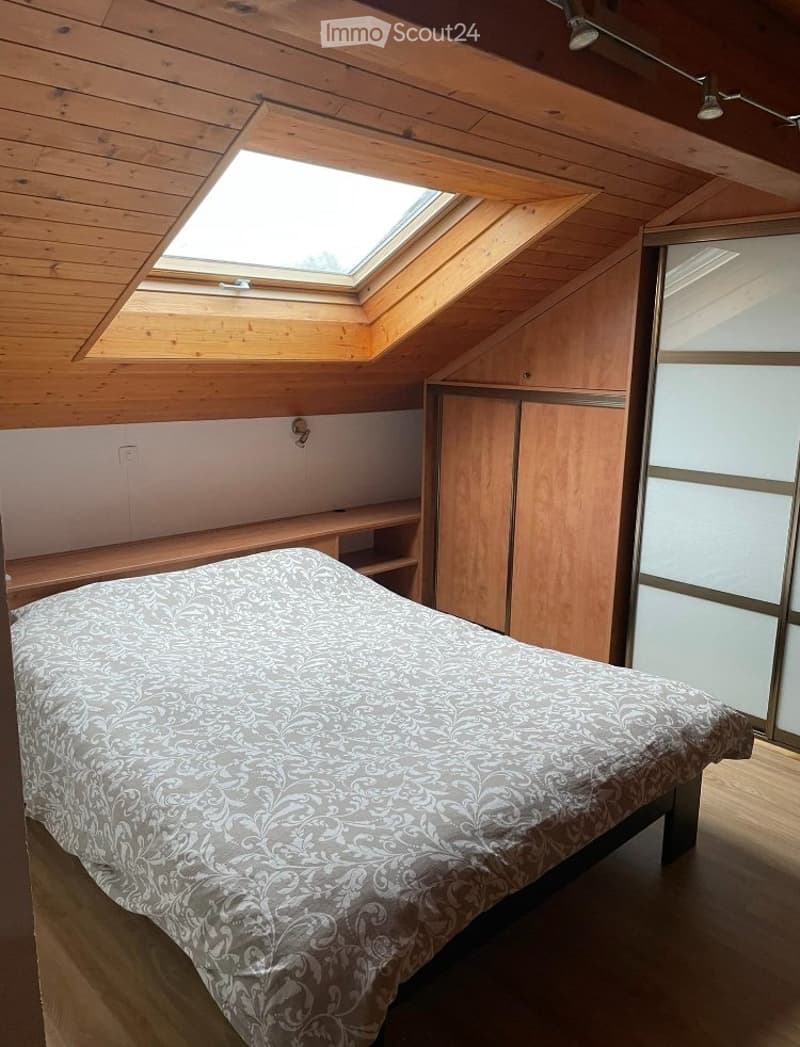 Grande chambre avec salle-de-bains privative à Versoix (3)