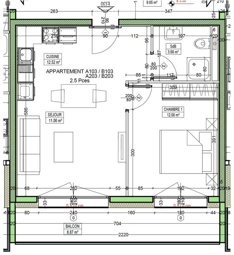 Charmant appartement de 2,5 pièces à Saxon (10)