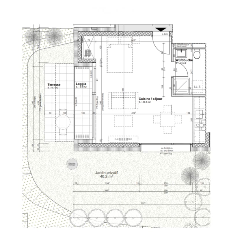 Großes modernes Studio mit Terrasse und privatem Garten (2)