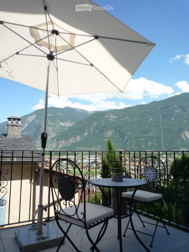 Beautiful 3-room apartment with terrace in Saillon Vieux Bourg (5)
