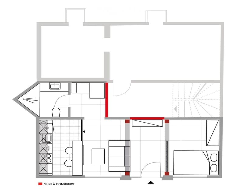 Miete eines möblierten Studios (1)